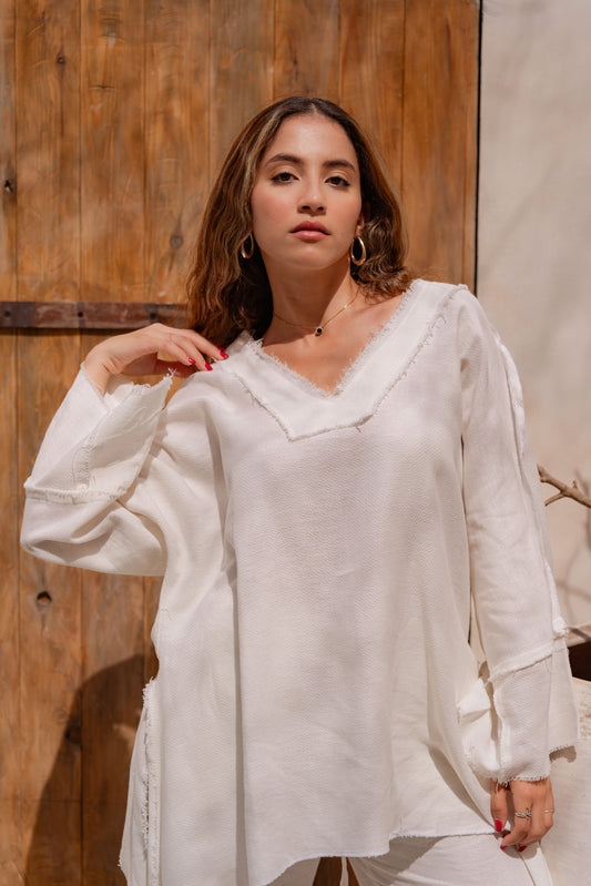 THE SANTOURINI BLOUSE