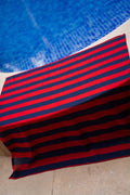 Stripes Scarf - Red x Navy