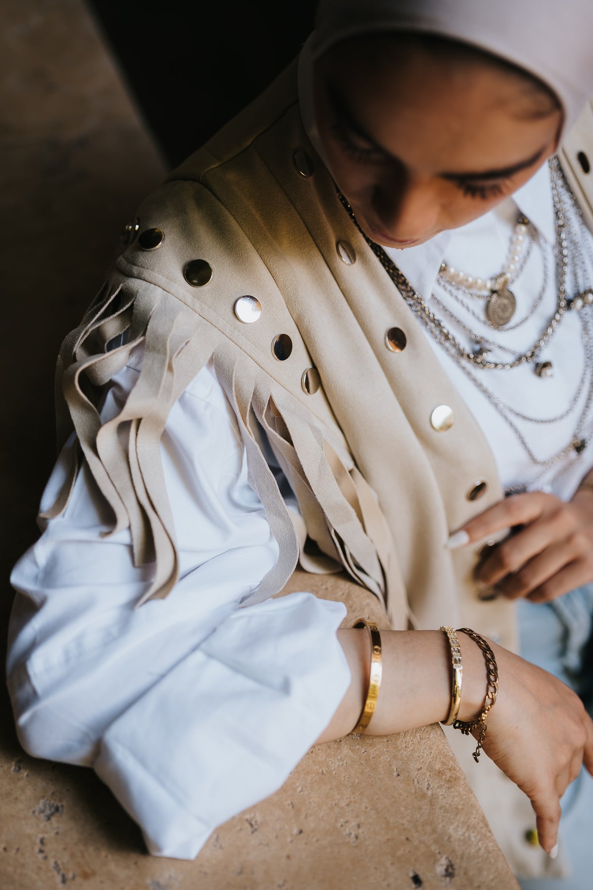 Nomad Vest - Beige