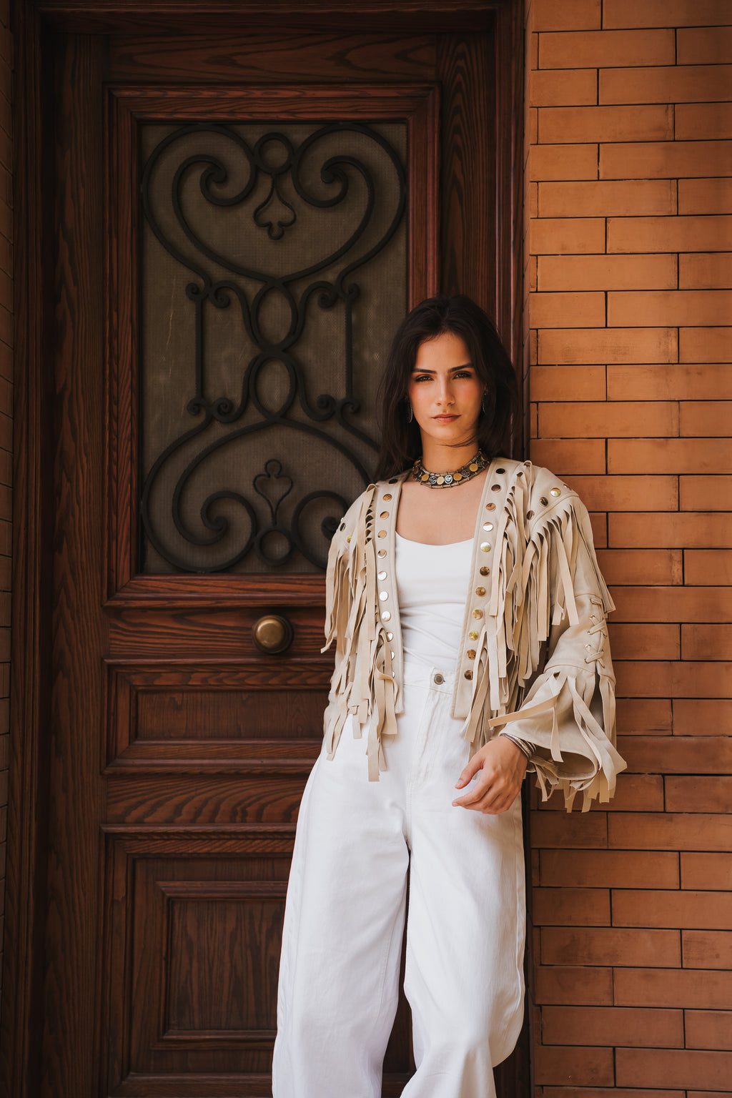 Nomad Cropped Jacket - Beige