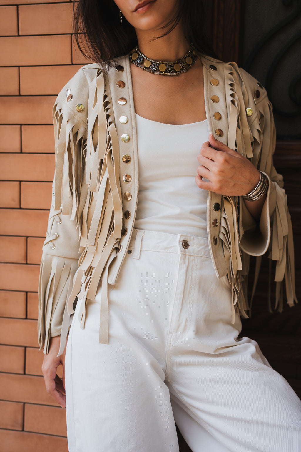 Nomad Cropped Jacket - Beige