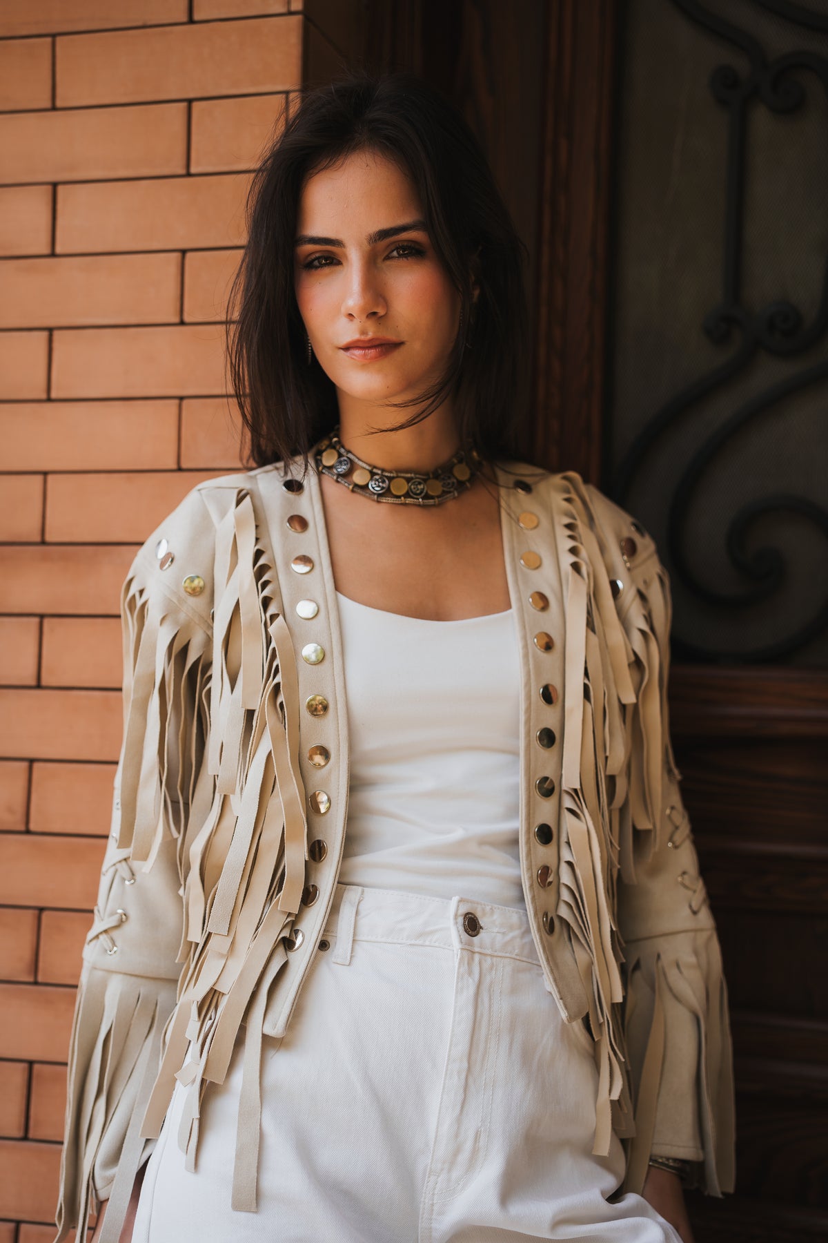 Nomad Cropped Jacket - Beige