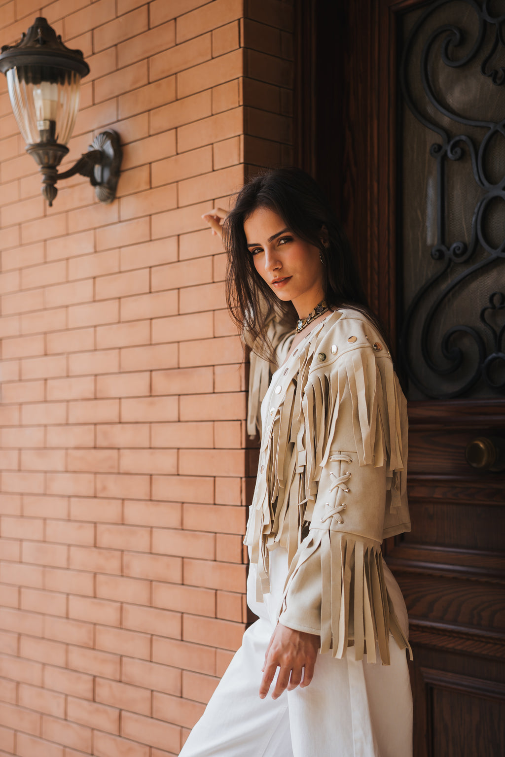 Nomad Cropped Jacket - Beige