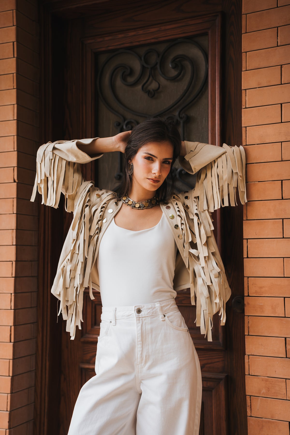 Nomad Cropped Jacket - Beige