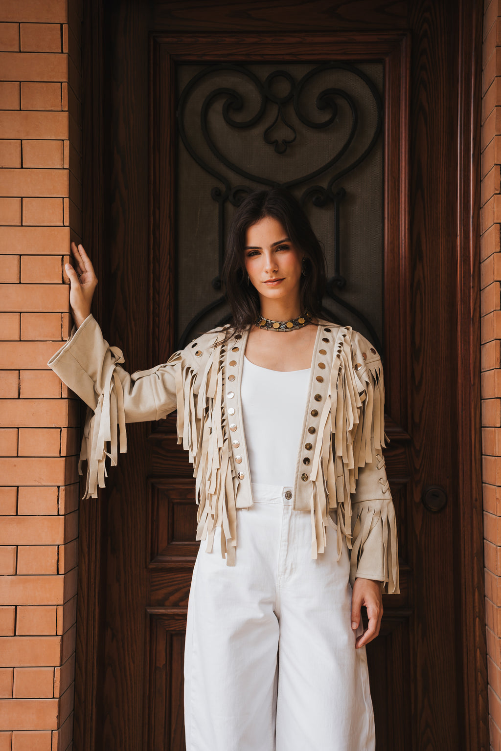 Nomad Cropped Jacket - Beige