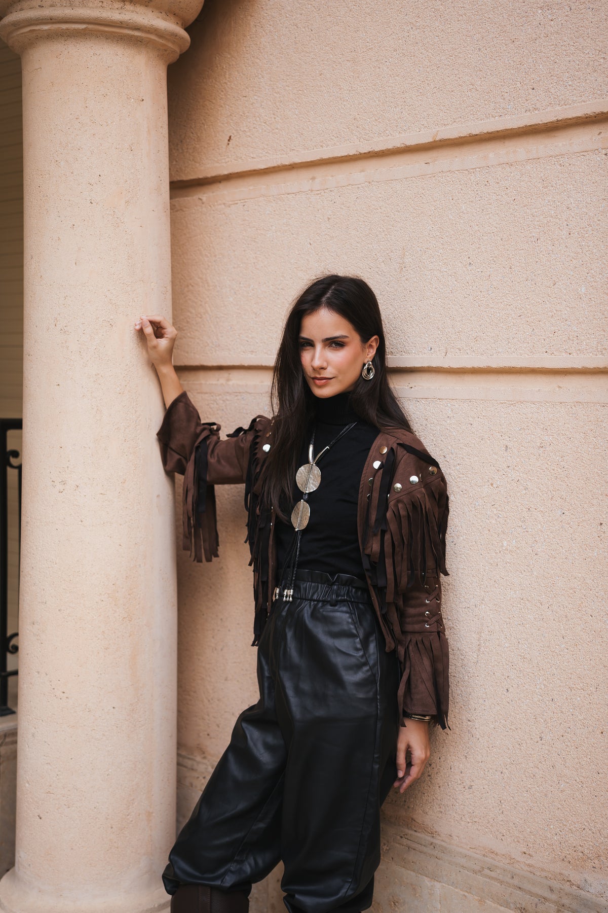 Nomad Cropped Jacket - Brown