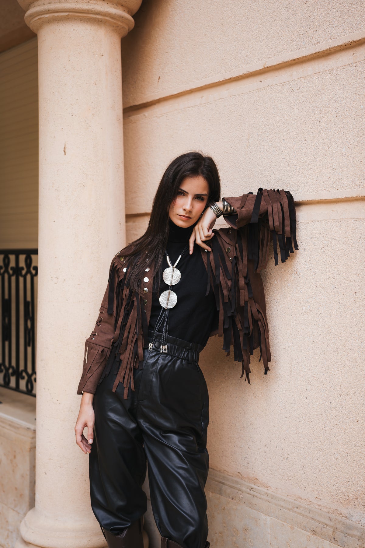 Nomad Cropped Jacket - Brown