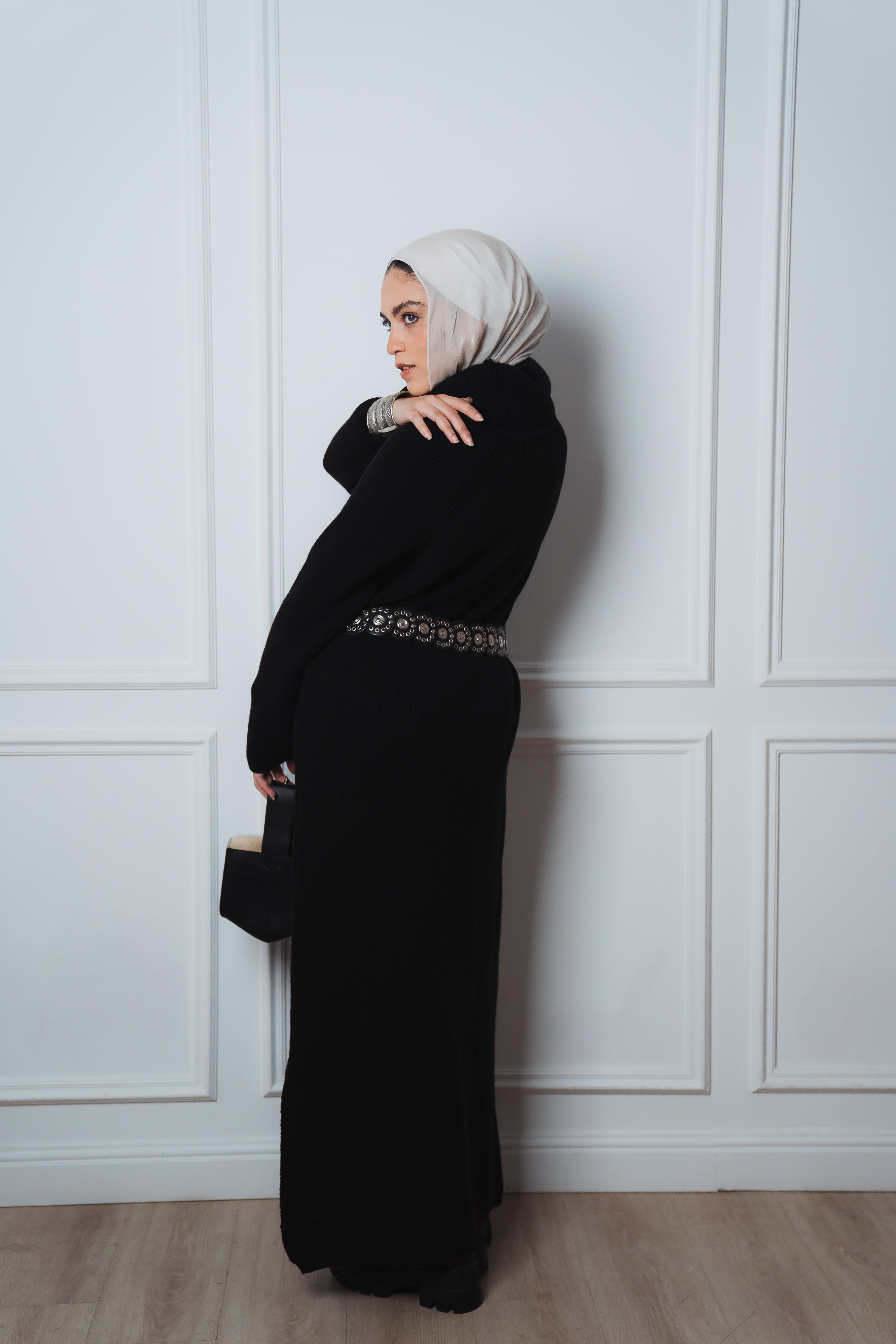 Serene Knit Dress in Black