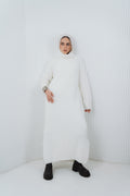 Serene Knit Dress in White