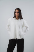 Serene Knit Gillet in White