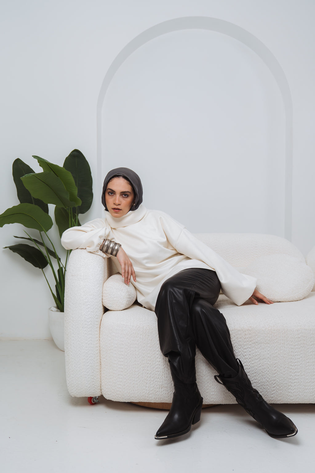 The High Neck in Off White