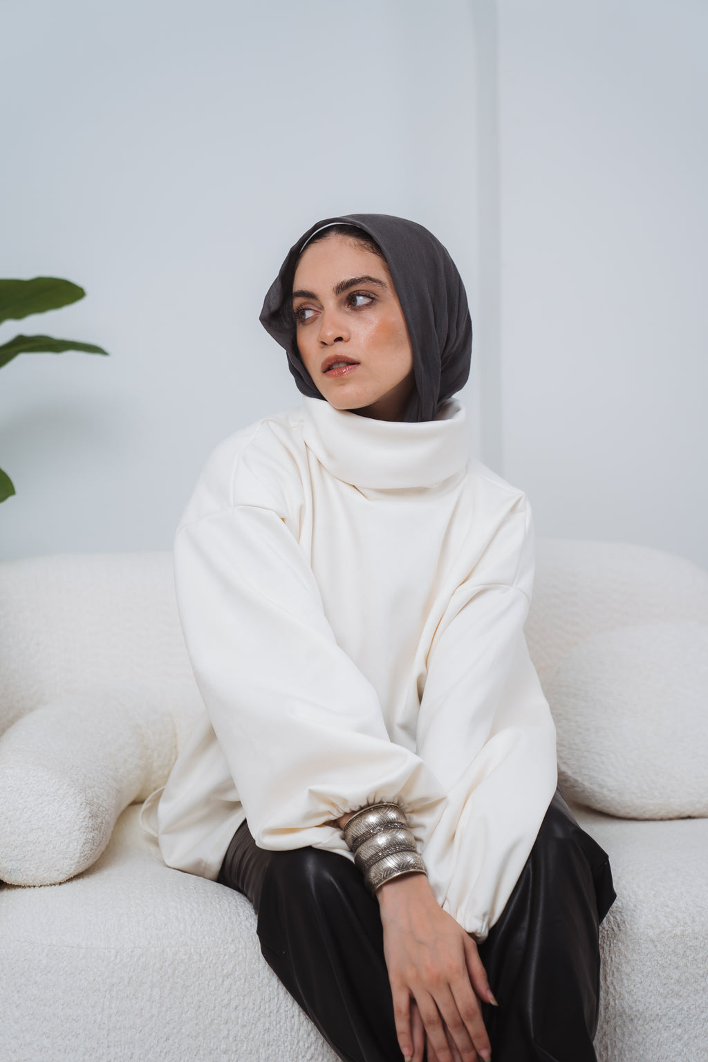 The High Neck in Off White