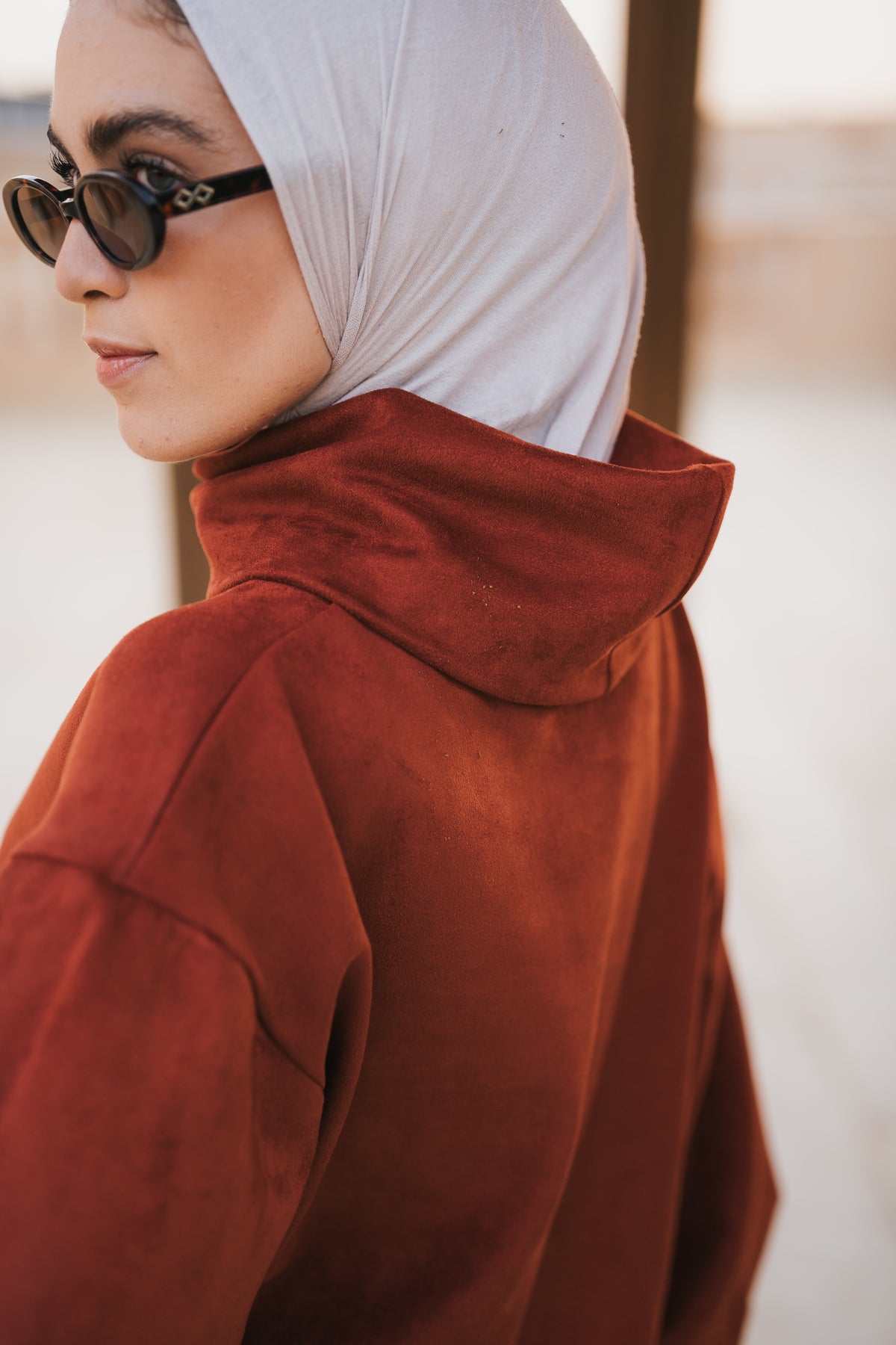 The Elevated High Neck - Brick Red