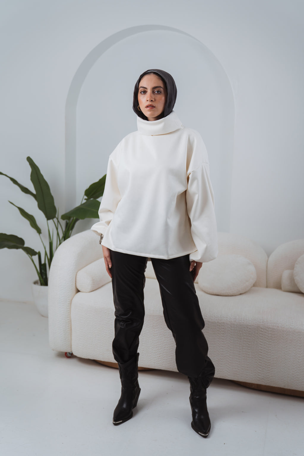 The High Neck in Off White