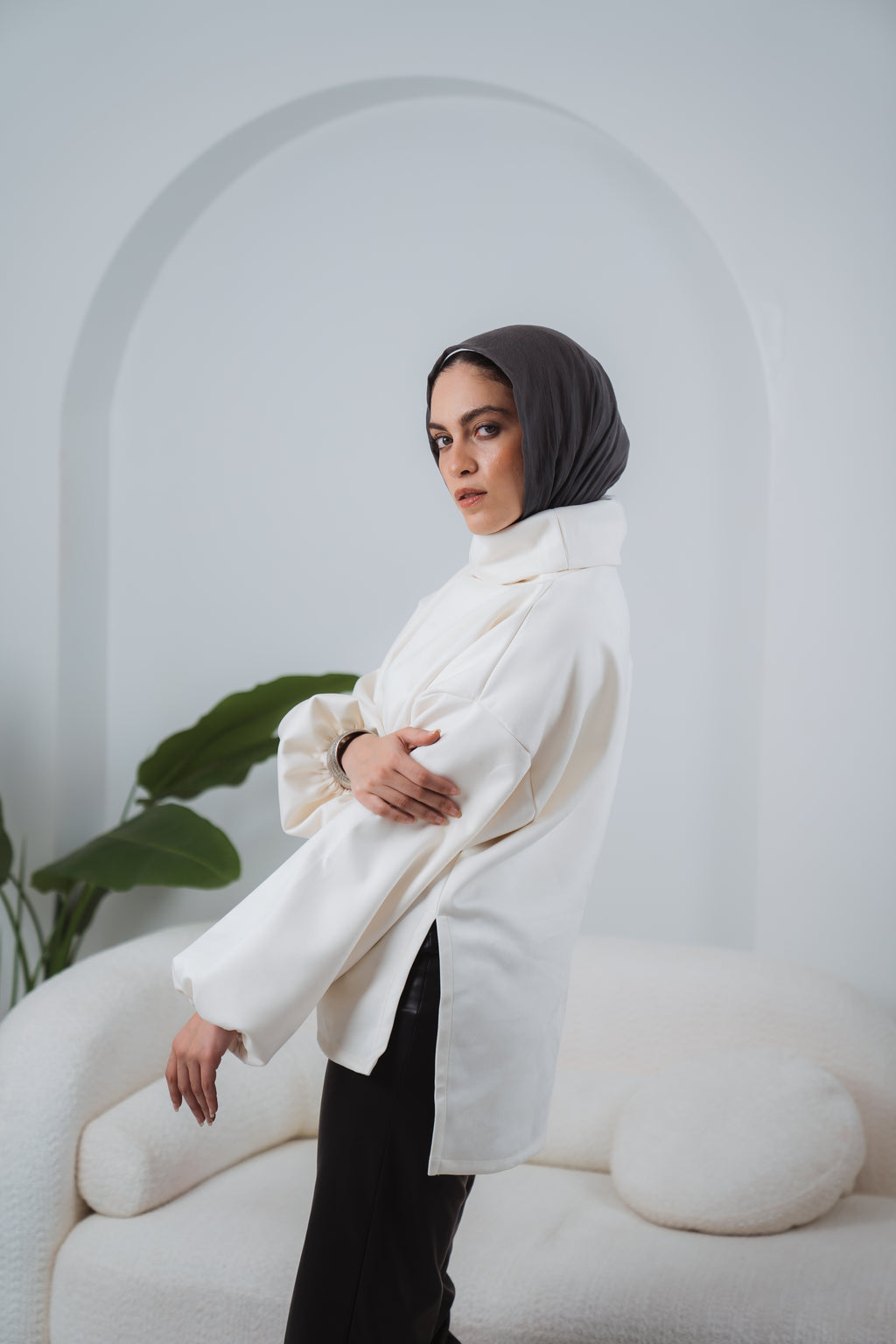 The High Neck in Off White