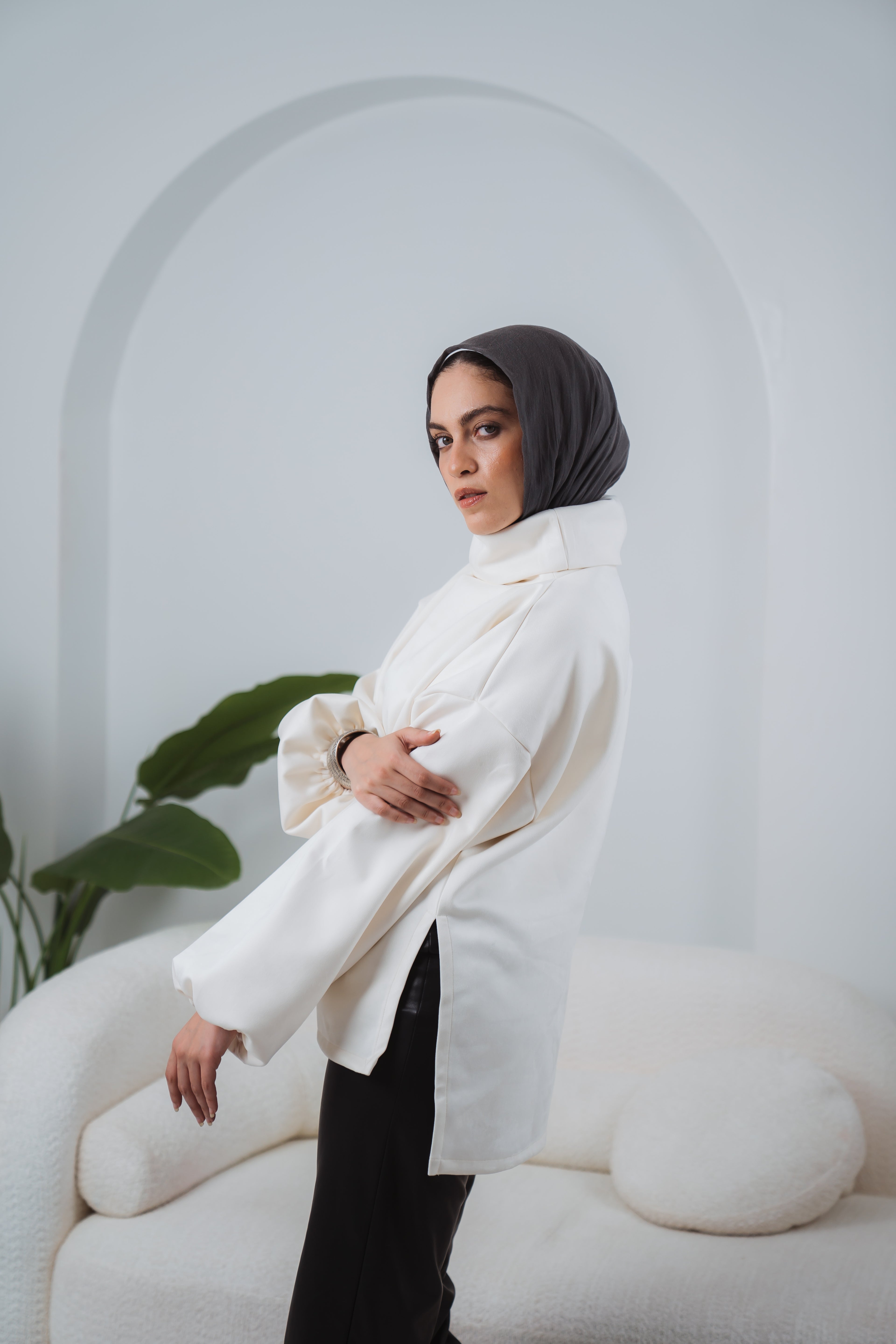 The High Neck in Off White