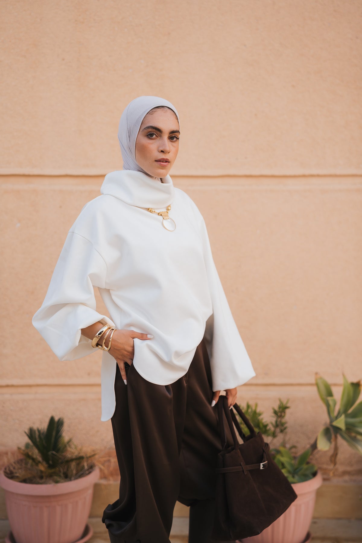 The Elevated High Neck - Off White