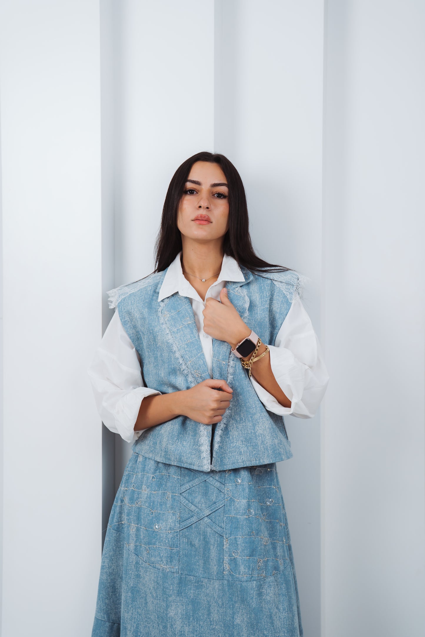 Denim Whisper Skirt
