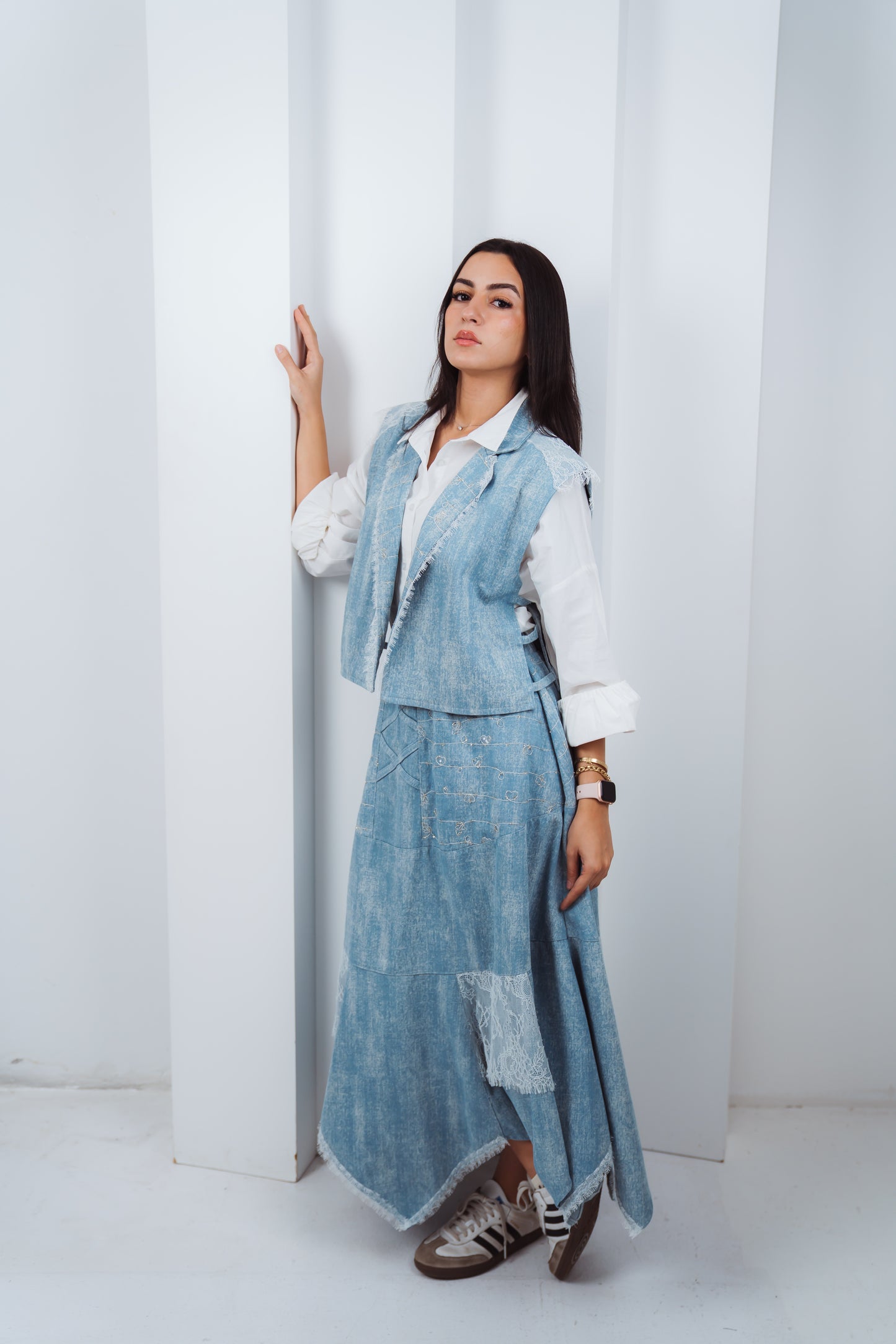 Denim Whisper Skirt