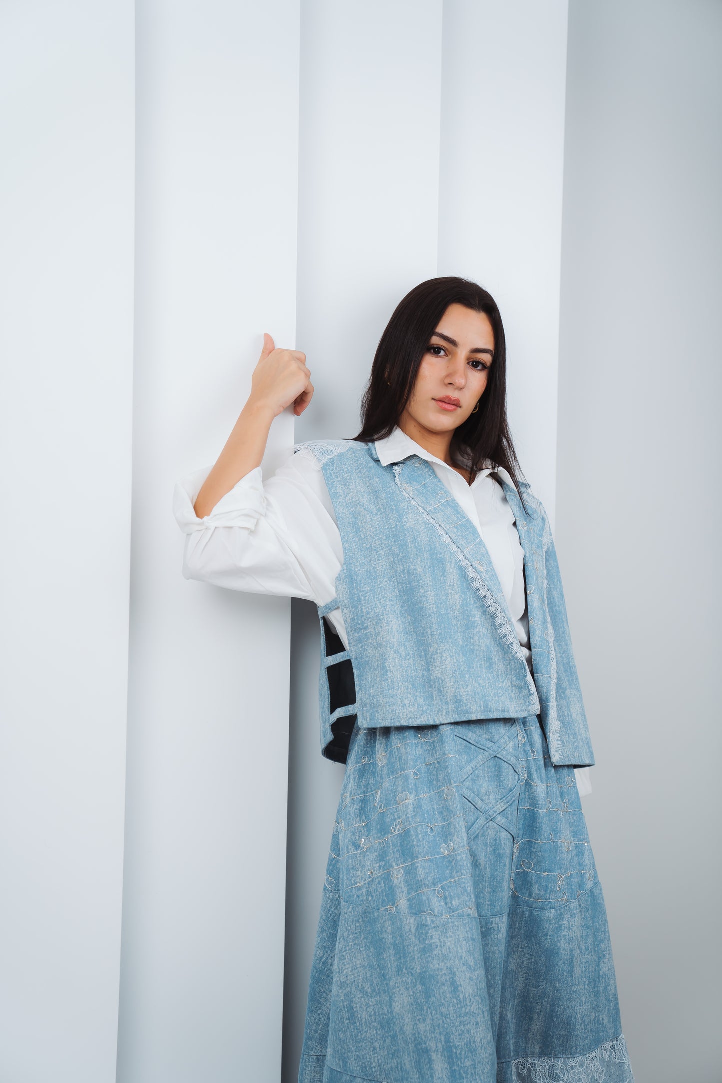 Denim Whisper Skirt