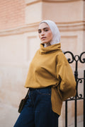 The Elevated High Neck - Mustard Olive