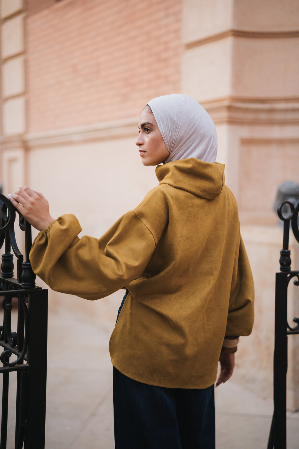 The Elevated High Neck - Mustard Olive