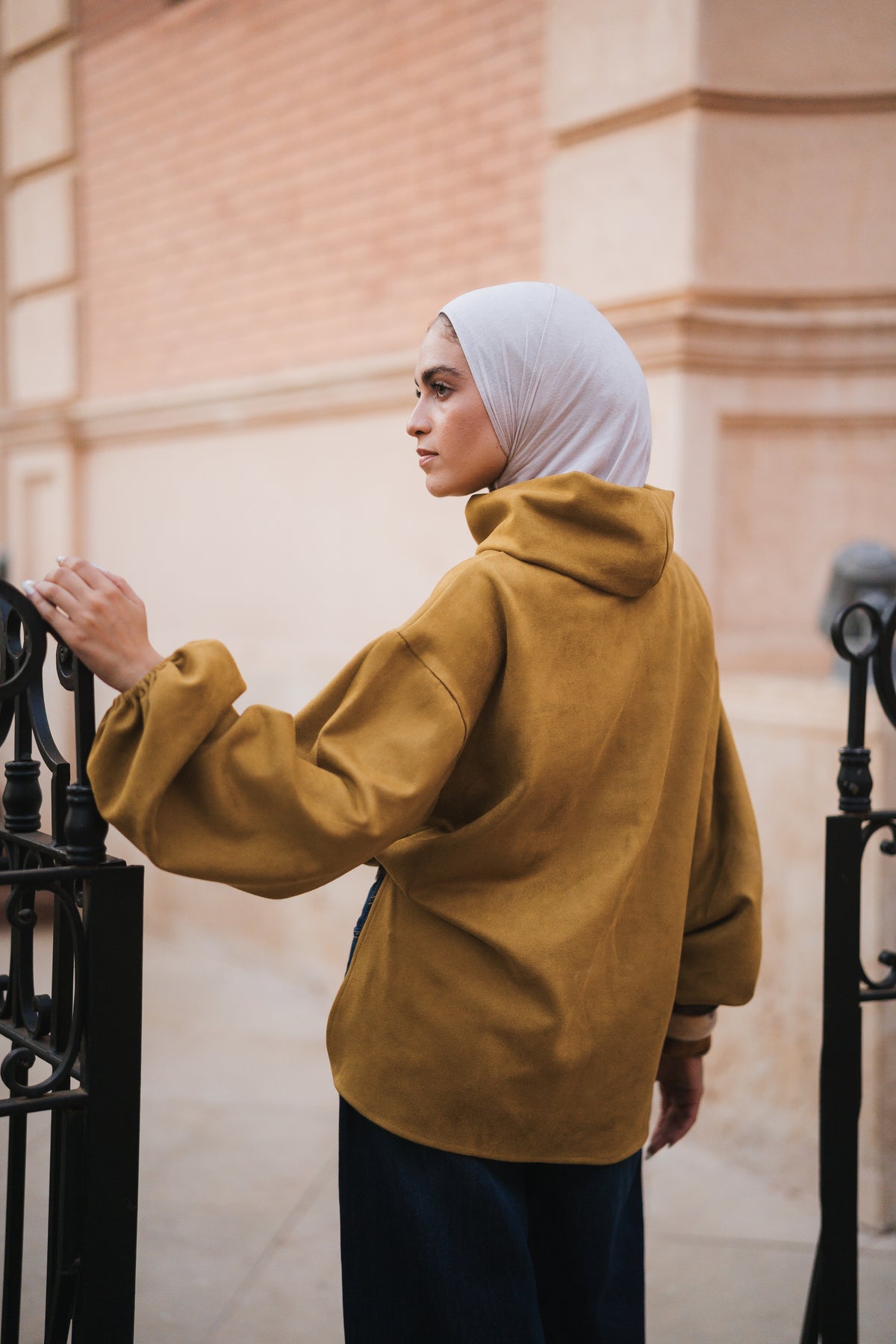 The Elevated High Neck - Mustard Olive
