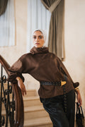 The Elevated High Neck - Brown