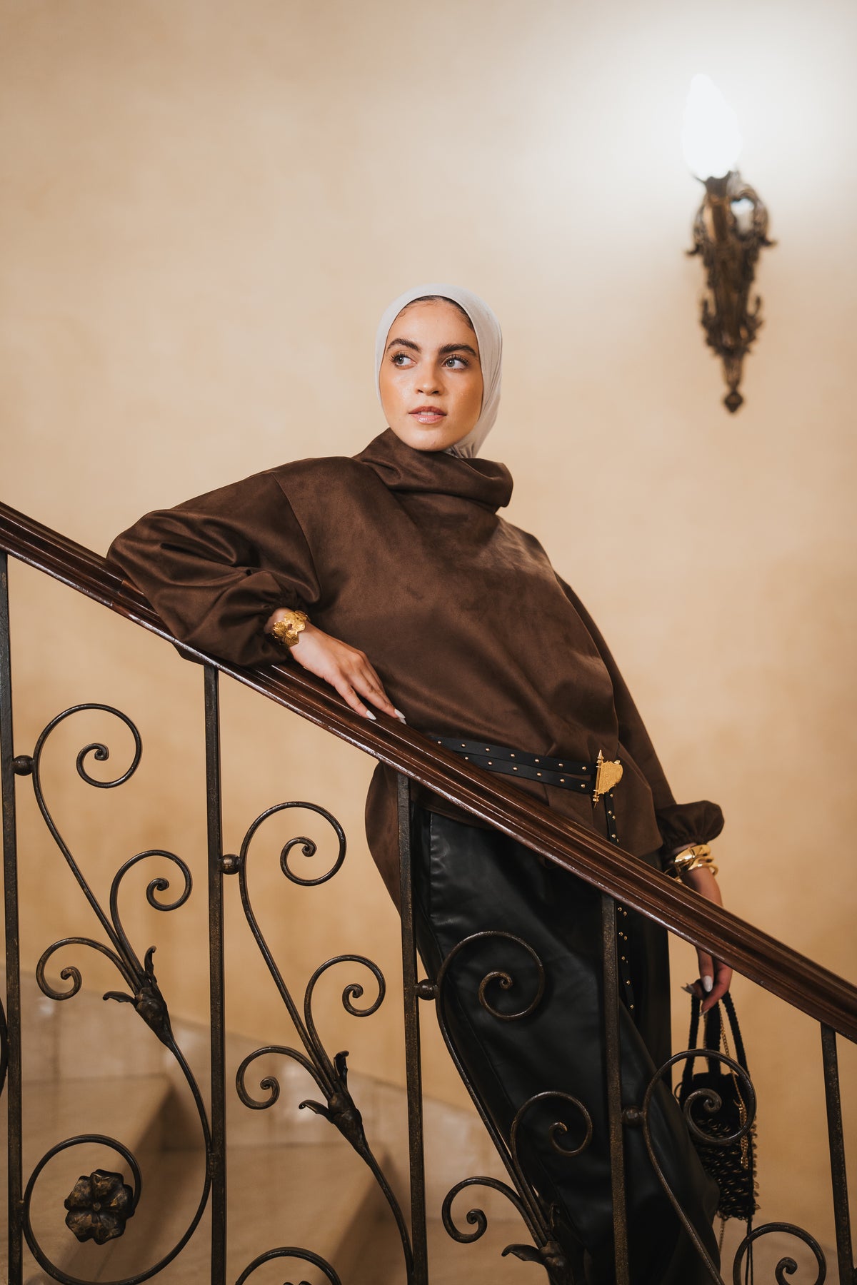 The Elevated High Neck - Brown