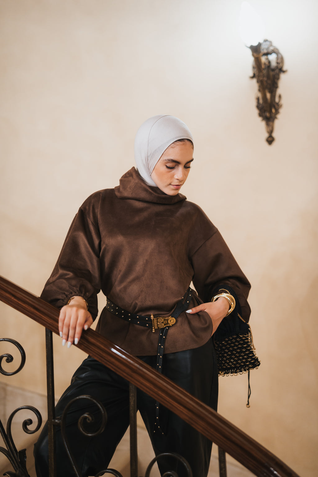 The Elevated High Neck - Brown