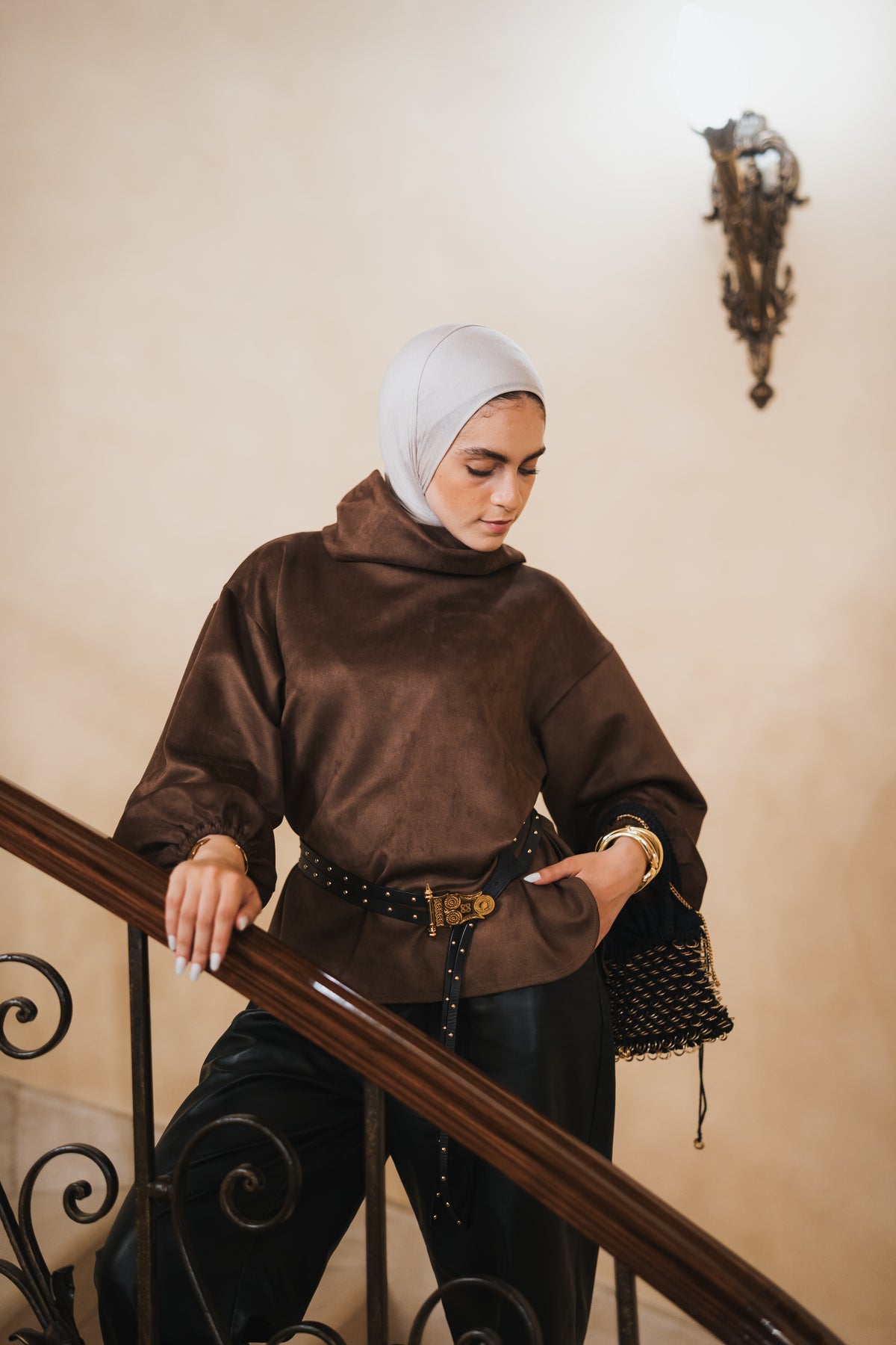 The Elevated High Neck - Brown