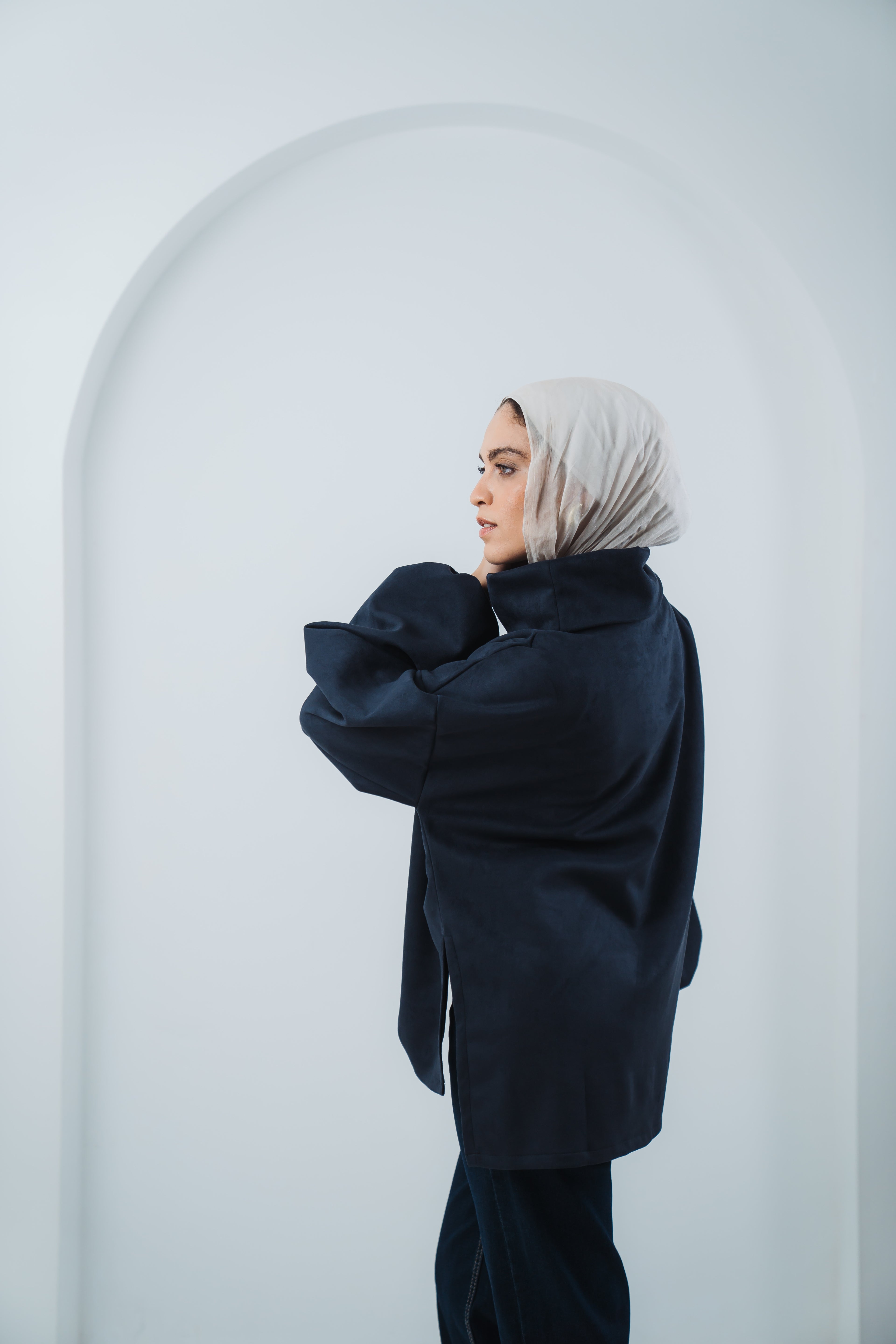 The High Neck in Navy