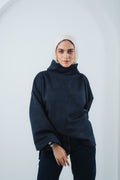 The High Neck in Navy