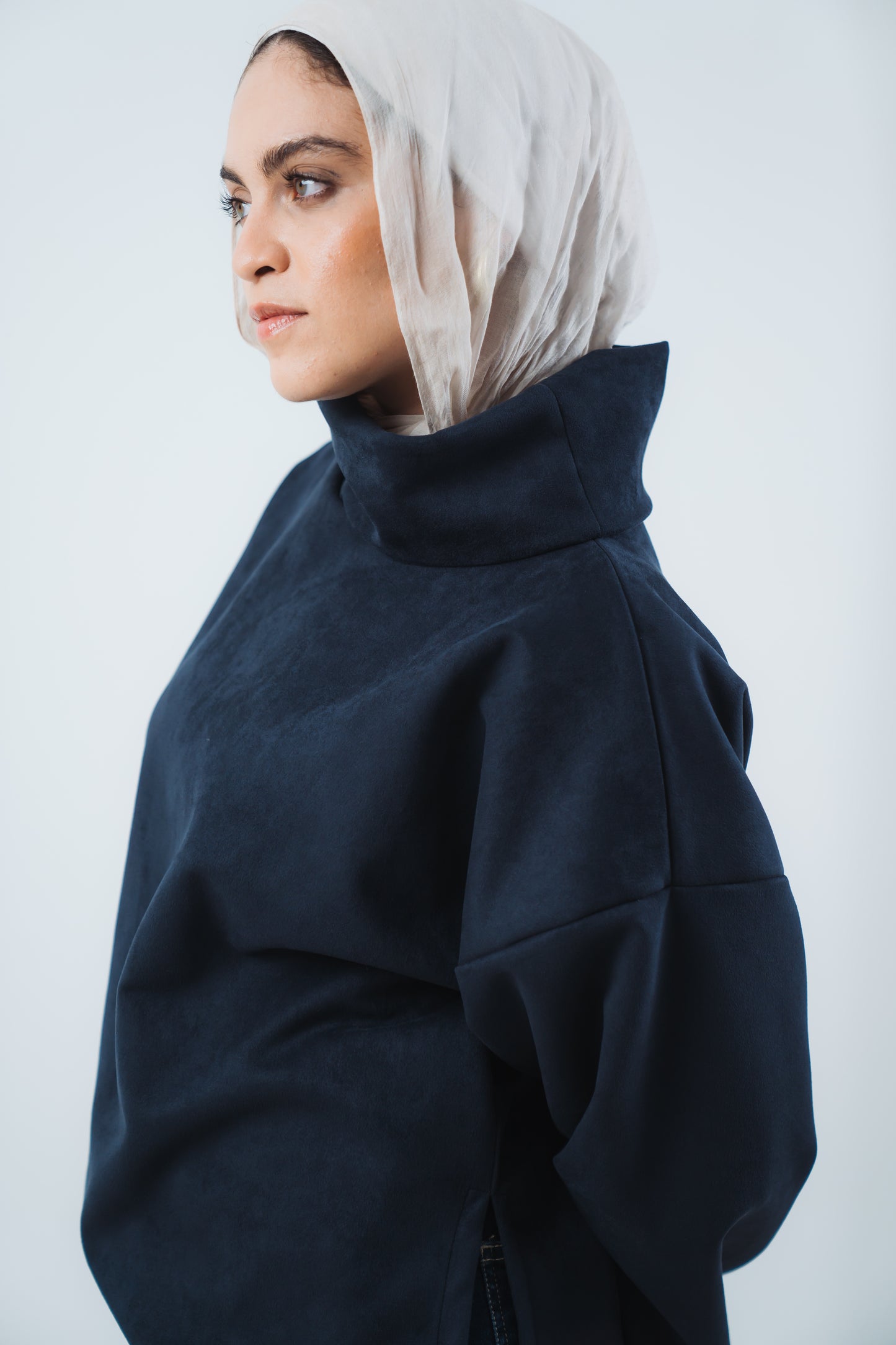 The High Neck in Navy