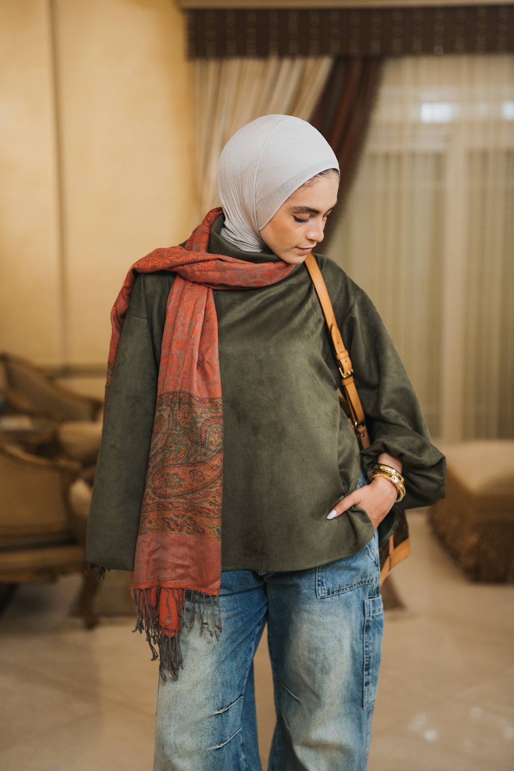 The Elevated High Neck - Olive