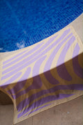 Abstract Scarf - Lilac x Yellow