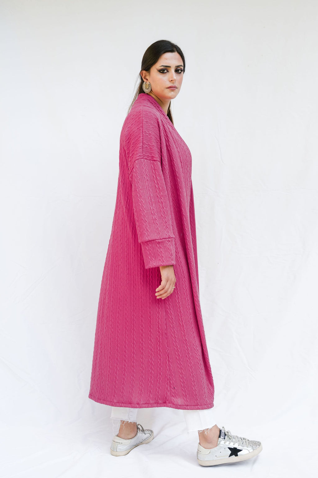 THE PINK TRICO CARDIGAN