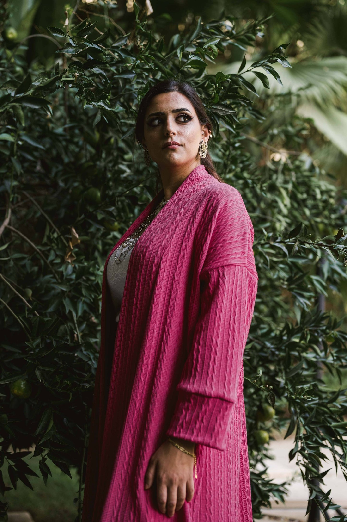 THE PINK TRICO CARDIGAN