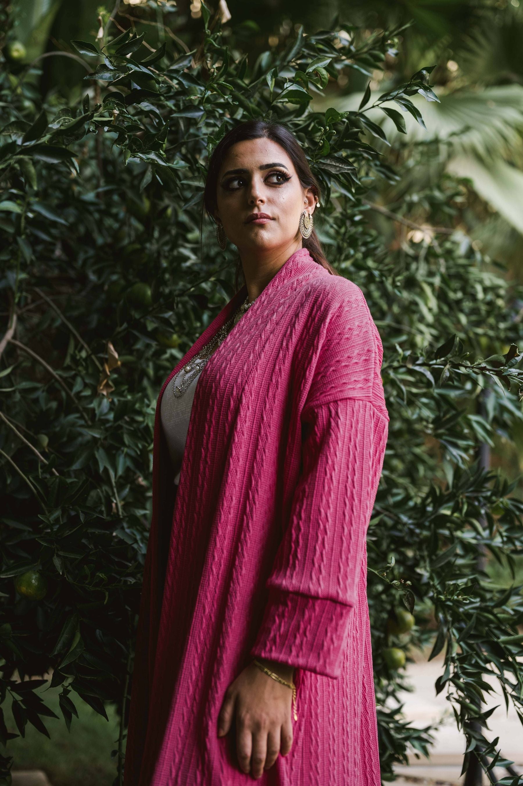 THE PINK TRICO CARDIGAN